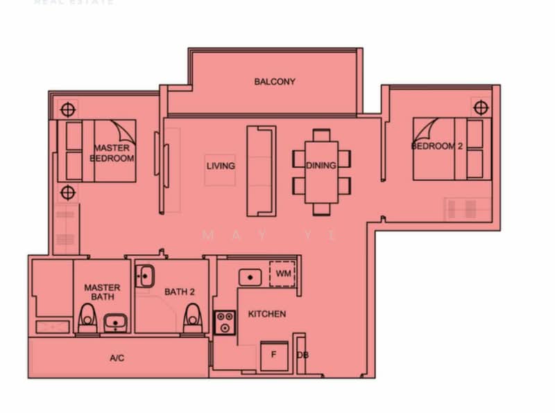 La Fiesta, Sengkang Square, 2 Bedrooms, 753 sqft, Condominium For Rent, by May Ye, 21307673 - PropertyGuru.com.sg