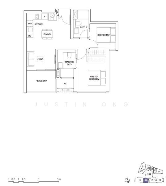Commonwealth Towers, 230 Commonwealth Avenue, 2 Bedrooms, 700 sqft, Condominium For Rent, by Justin Ong, 21308305 - PropertyGuru.com.sg