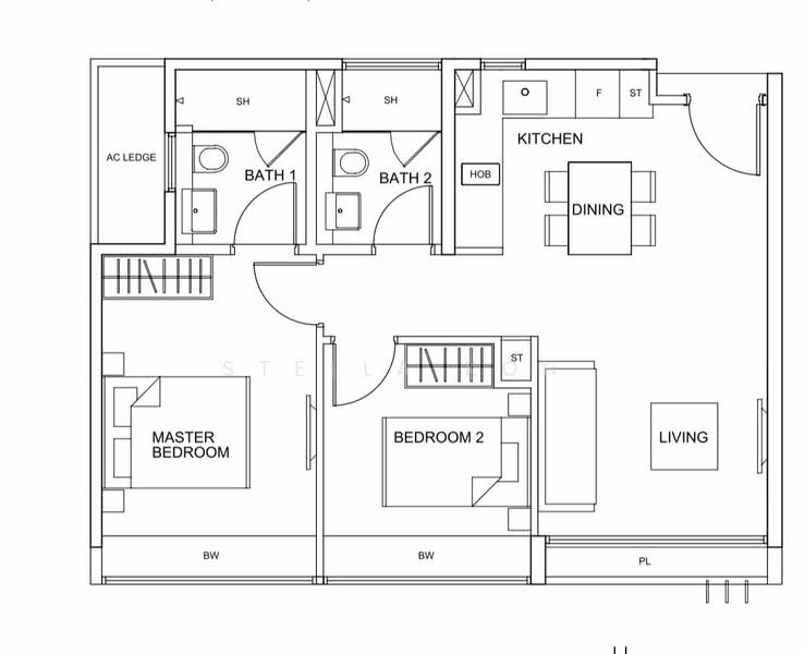 RV Residences, 467 River Valley Road, 2 Bedrooms, 678 sqft, Condominium For Rent, by Stella Koh, 21308340 - PropertyGuru.com.sg