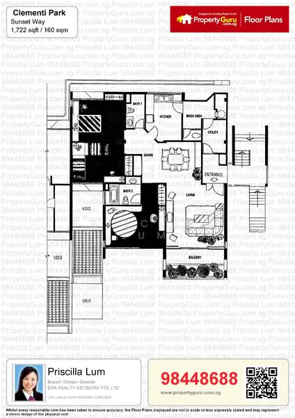 Clementi Park, 125 Sunset Way, 3 Bedrooms, 1,722 sqft, Condominium For Rent, by Priscilla Lum, 21316075 - PropertyGuru.com.sg