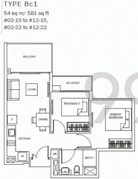 The Glades, 2 Bedok Rise, Bedok / Upper East Coast, 2 Bedrooms, 581 sqft, Condominium For Rent, by Joan Chua, 21319362 - PropertyGuru.com.sg