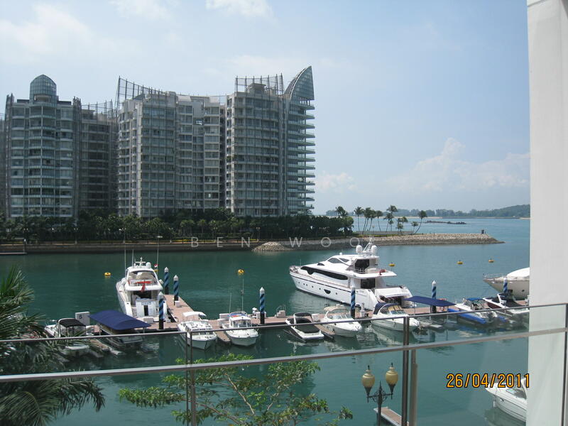 Balcony view of marina