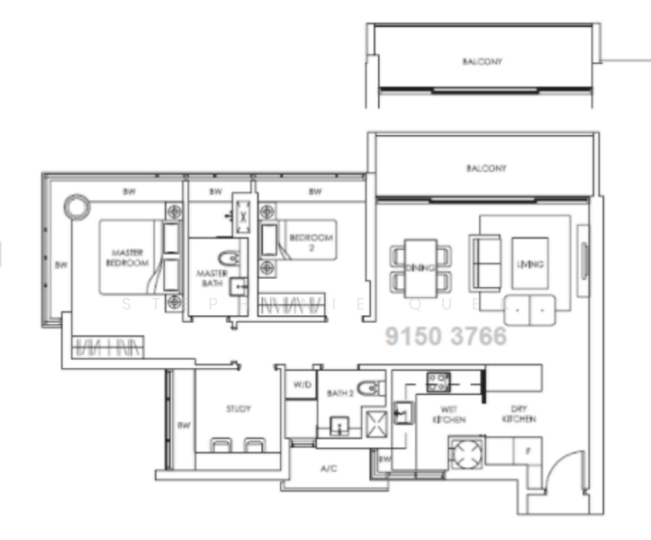 Soleil @ Sinaran, 6 Sinaran Drive, 2 Bedrooms, 958 sqft, Condominium For Sale, by Stephanie Quek, 21323706 - PropertyGuru.com.sg