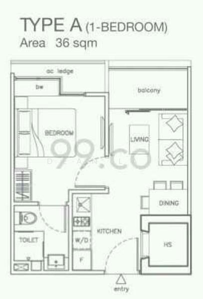 Viva Vista, 3 South Buona Vista Road, 1 Bedroom, 377 sqft, Condominium For Rent, by Dean Lai, 21329411 - PropertyGuru.com.sg