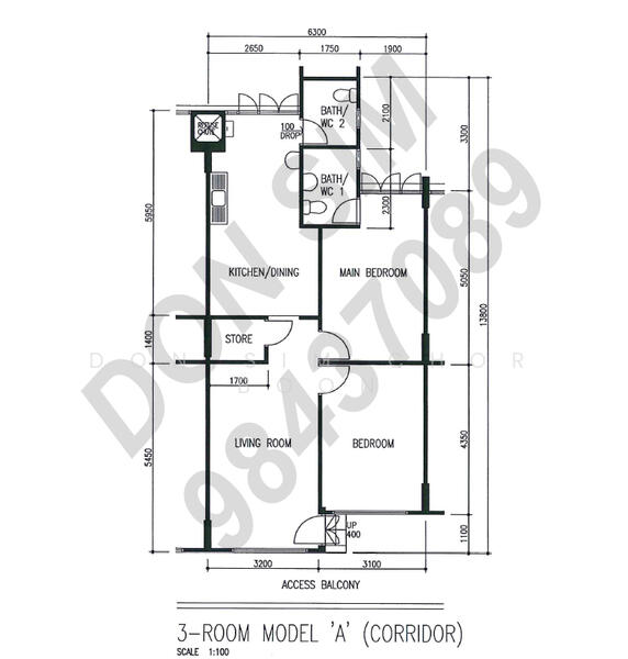 420 Tampines Street 41, 420 Tampines Street 41, 2 Bedrooms, 791 sqft, HDB Flat For Rent, by Don Sim Chor Boon, 21336943 - PropertyGuru.com.sg