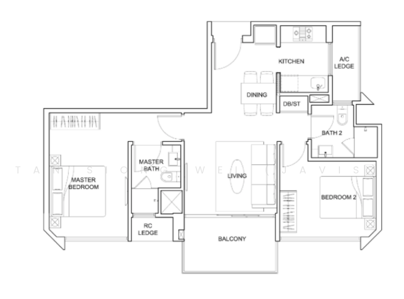 Kovan Regency, 2 Kovan Rise, 2 Bedrooms, 775 sqft, Condominium For Rent, by Javis Tan 陈松伟, 21339529 - PropertyGuru.com.sg