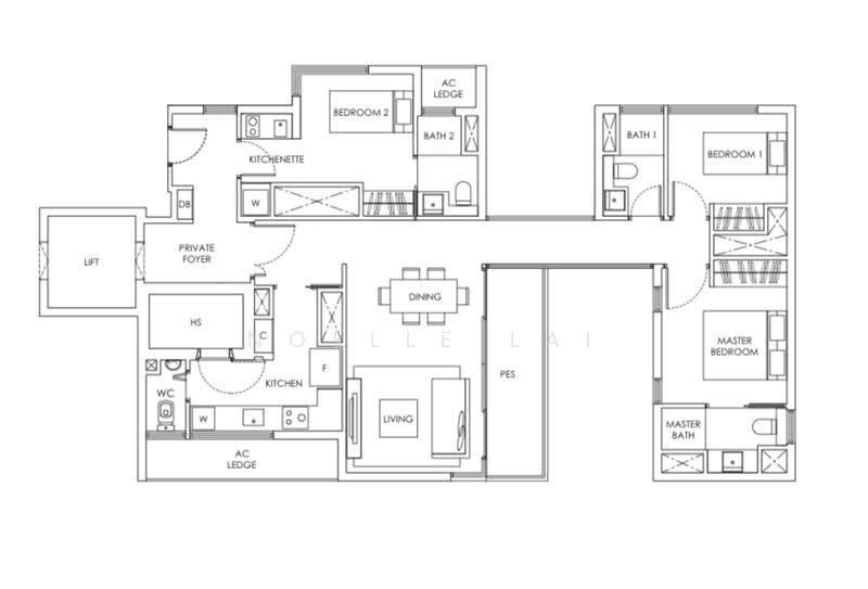 Highline Residences, 1 Kim Tian Road, Alexandra / Commonwealth, 2 Bedrooms, 1,000 sqft, Condominium For Rent, by Noelle Lai, 21342035 - PropertyGuru.com.sg