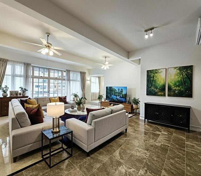 Leonie Condotel, 2 Leonie Hill Road, Orchard / River Valley, 4 Bedrooms, 2,722 sqft, Condominium For Rent, by Richard Then, 21349278 - Living Room - PropertyGuru.com.sg
