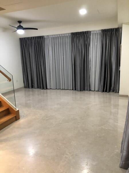 Corner house Living Dining. No furniture