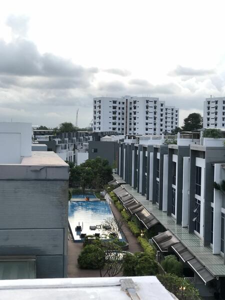 Pool views at the side