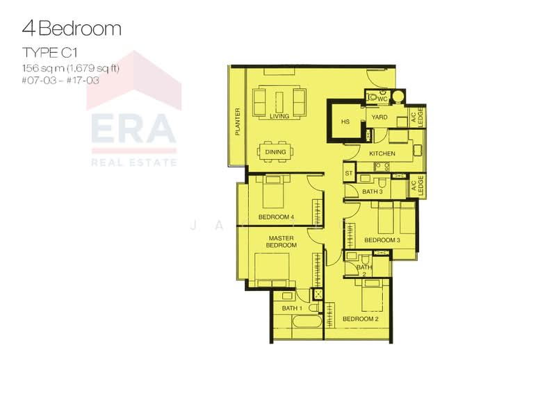 Riveredge, 21 Sampan Place, 4 Bedrooms, 1,679 sqft, Condominium For Sale, by Jac Teo, 21352408 - PropertyGuru.com.sg