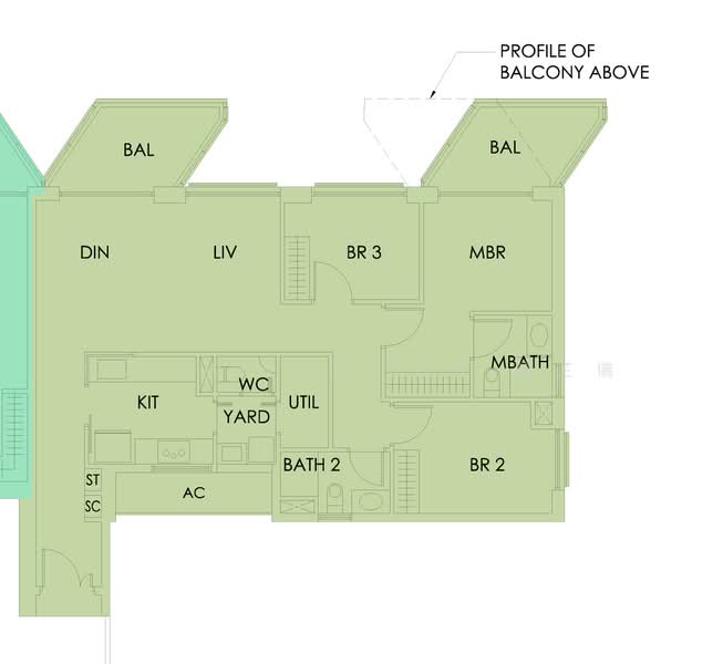 Sky Habitat, 7 Bishan Street 15, 3 Bedrooms, 1,216 sqft, Condominium For Rent, by Zoeys Tan, 21355042 - PropertyGuru.com.sg