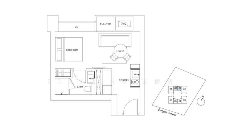 Skysuites @ Anson, 8 Enggor Street, Chinatown / Tanjong Pagar, Studio, 366 sqft, Condominium For Rent, by Eddy Ong 王握澐, 21374766 - PropertyGuru.com.sg
