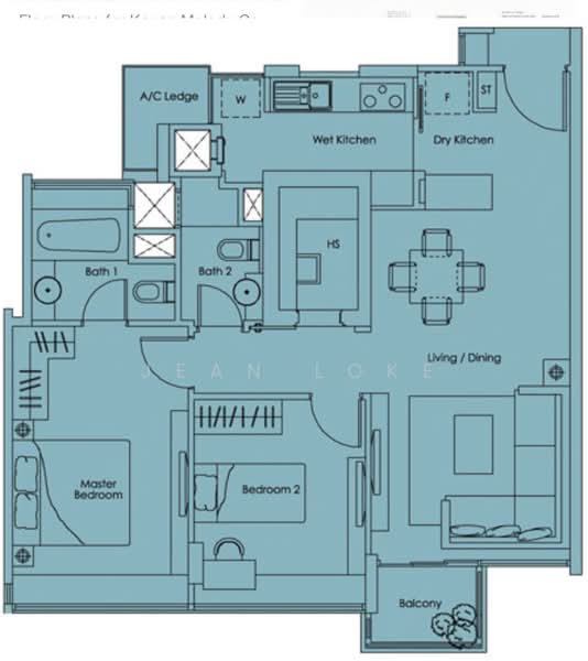 Kovan Melody, 37 Kovan Road, 2 Bedrooms, 904 sqft, Condominium For Rent, by Jean Loke, 21405672 - PropertyGuru.com.sg