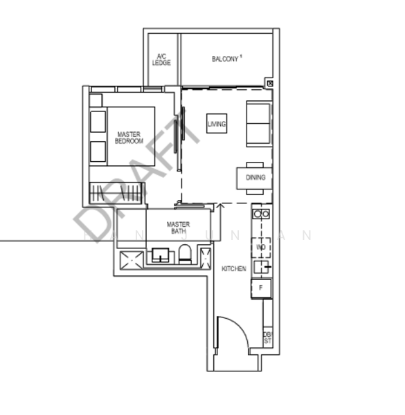 Riverfront Residences, 41 Hougang Avenue 7, 1 Bedroom, 463 sqft, Condominium For Sale, by Han Jun An, 21444488 - PropertyGuru.com.sg