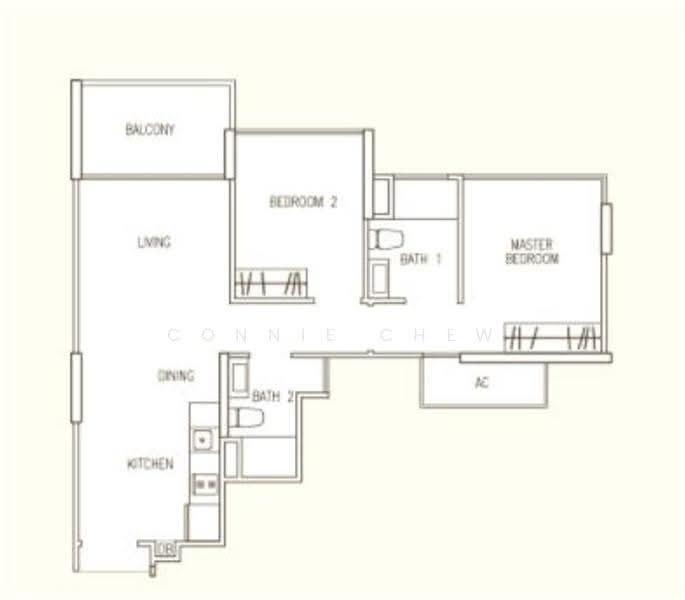 Hillion Residences, 10 Jelebu Road, Dairy Farm / Bukit Panjang / Choa Chu Kang, 2 Bedrooms, 710 sqft, Apartment For Rent, by Connie Chew 周址芩, 21466617 - PropertyGuru.com.sg