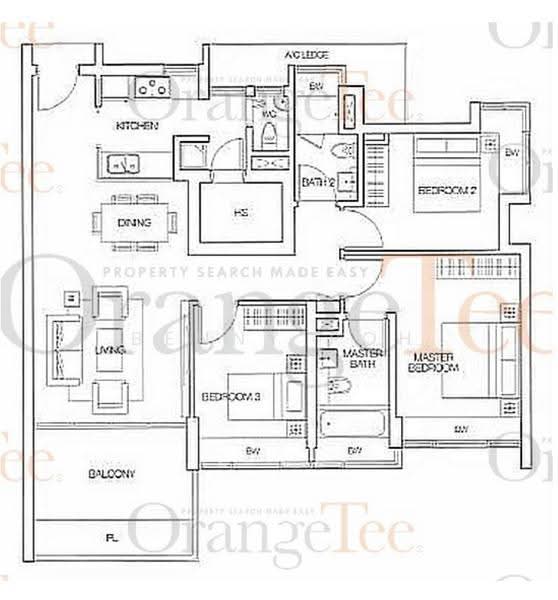 Dakota Residences, 36 Dakota Crescent, Eunos / Geylang / Paya Lebar, 3 Bedrooms, 1,292 sqft, Condominium For Rent, by Benny Poh, 21471302 - PropertyGuru.com.sg