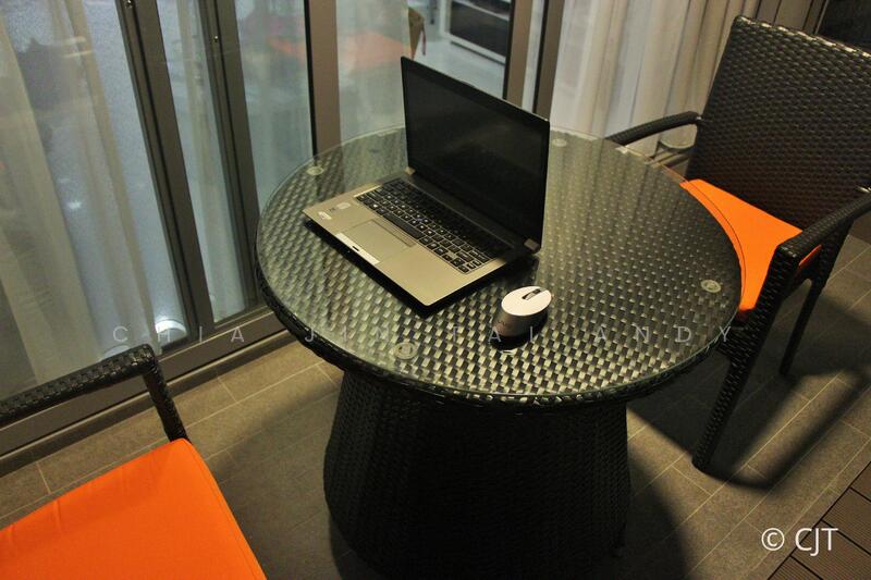 Outdoor furniture set for alfresco dining or sipping your wine.