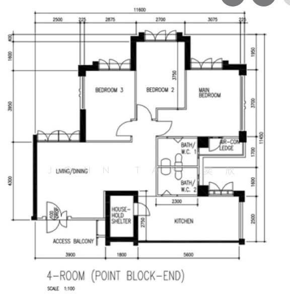 20 Jalan Membina, 20 Jalan Membina, 2 Bedrooms, 1,184 sqft, HDB Flat For Rent, by John Tan 奕欣, 21501023 - PropertyGuru.com.sg