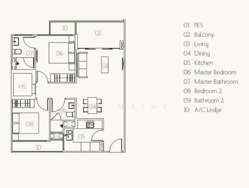 Village @ Pasir Panjang, 463 Pasir Panjang Road, Buona Vista / West Coast / Clementi New Town, 2 Bedrooms, 818 sqft, Condominium For Rent, by Soh Maine, 21507486 - PropertyGuru.com.sg