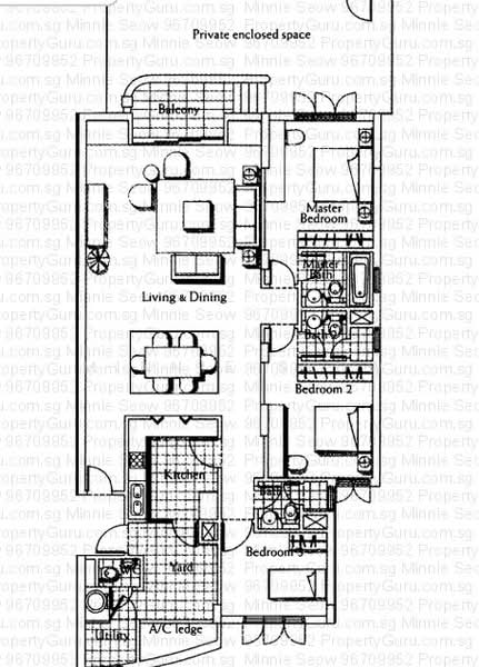 Gallop Gables, 76 Farrer Road, 3 Bedrooms, 2,174 sqft, Condominium For Sale, by Minnie Seow, 21556378 - PropertyGuru.com.sg