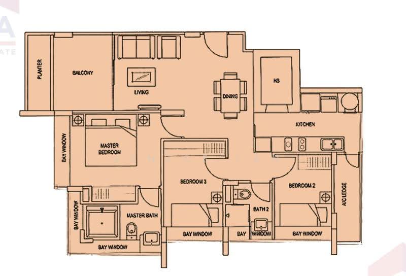 Angullia Park Residences @ Orchard, Tanglin / Holland / Bukit Timah, 3 Bedrooms, 1,000 sqft, Condominium For Rent, by Jenice Tan, 21562887 - PropertyGuru.com.sg