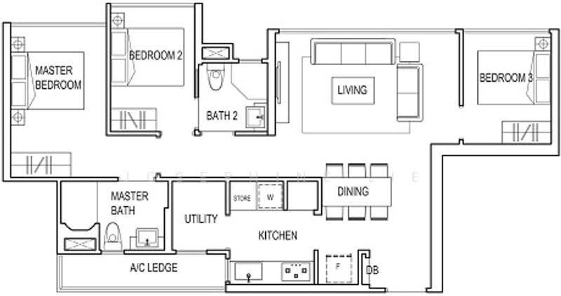 Symphony Suites, 3 Yishun Close, Sembawang / Yishun, 3 Bedrooms, 893 sqft, Condominium For Rent, by Josephine Lie, 21582985 - PropertyGuru.com.sg