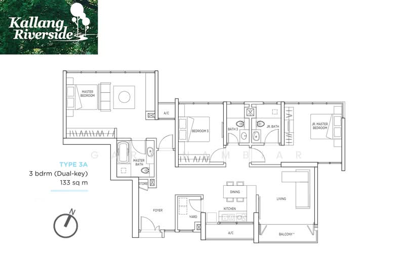 Kallang Riverside, 51 Kampong Bugis, 3 Bedrooms, 1,431 sqft, Condominium For Rent, by Gary Nambiar, 21585212 - PropertyGuru.com.sg