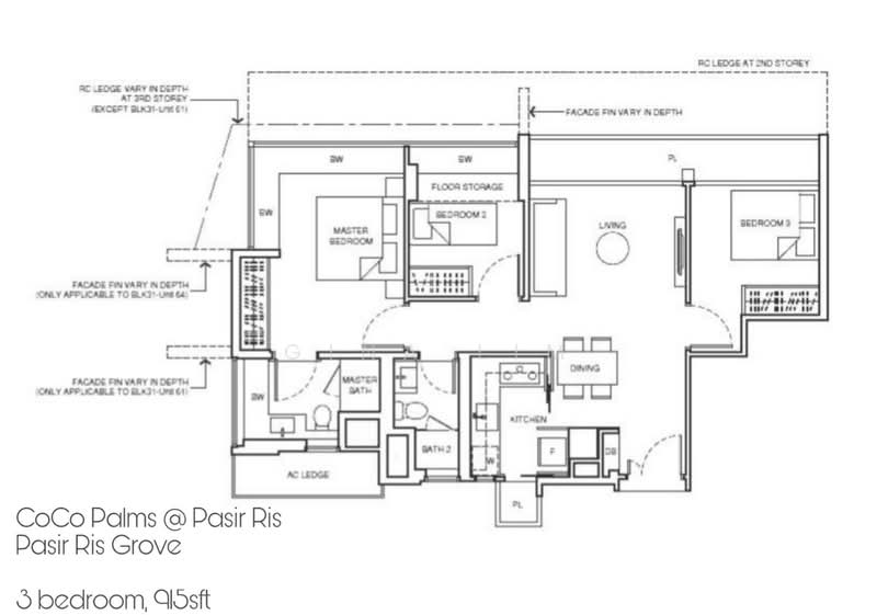 Coco Palms, Pasir Ris Grove, 3 Bedrooms, 915 sqft, Condominium For Rent, by Gina Lim, 21586423 - PropertyGuru.com.sg