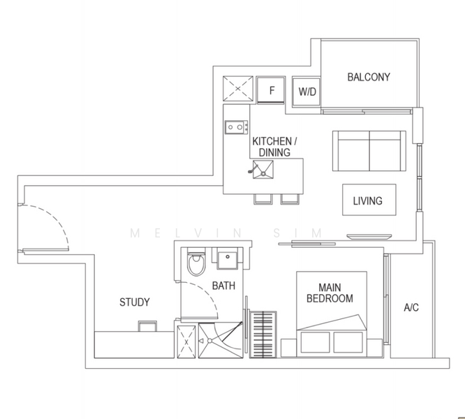 Neem Tree, 30 Jalan Kemaman, 1 Bedroom, 506 sqft, Apartment For Rent, by Melvin Sim, 21593717 - PropertyGuru.com.sg