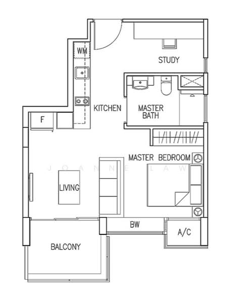 Residences Botanique, 30 32 Yio Chu Kang Road, 1 Bedroom, 517 sqft, Condominium For Rent, by Joanne Law, 21615060 - PropertyGuru.com.sg