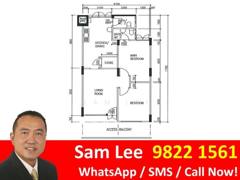 Blk 359 Bukit Batok, Street 31, 2 Bedrooms, 688 sqft, HDB Flat For Rent, by Sam Lee, 21635304 - PropertyGuru.com.sg