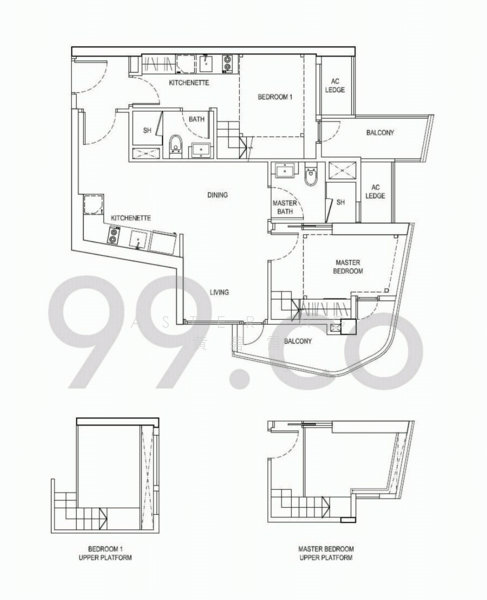 City Gate, 371 Beach Road, Studio, 270 sqft, Apartment For Rent, by Aster Ng 黄碧霞, 21644747 - PropertyGuru.com.sg
