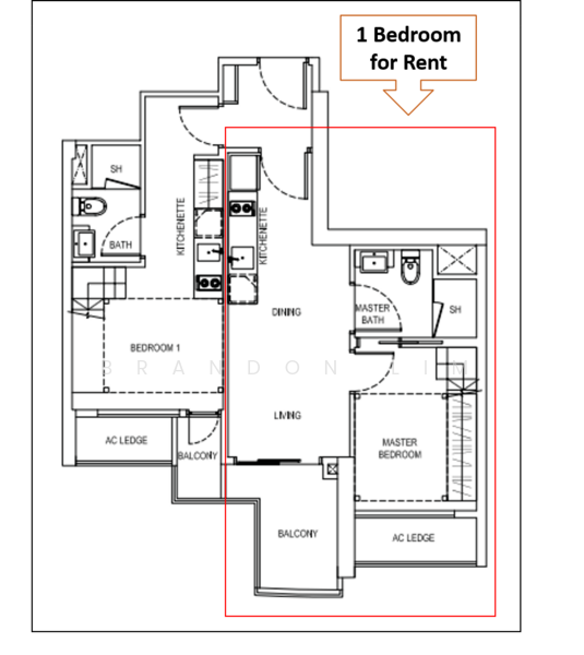City Gate, 371 Beach Road, 1 Bedroom, 500 sqft, Apartment For Rent, by Brandon Lim, 21646043 - PropertyGuru.com.sg
