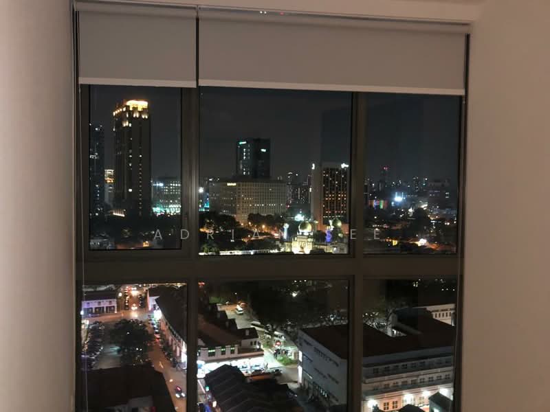 City Gate, 371 Beach Road, 2 Bedrooms, 654 sqft, Apartment For Rent, by Adrian See, 21653840 - Night View towards Arab Street and City - PropertyGuru.com.sg