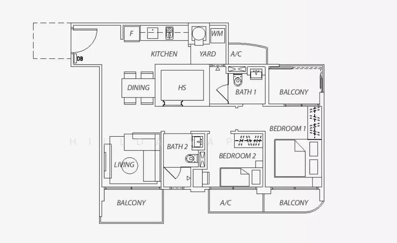 Aura 83, 83 Duku Road, 2 Bedrooms, 786 sqft, Apartment For Rent, by Hillda Yap ヒルダー, 21654775 - PropertyGuru.com.sg