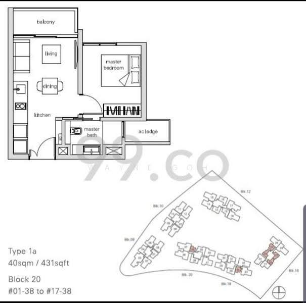The Panorama, 20 Ang Mo Kio Ave 2, 1 Bedroom, 431 sqft, Condominium For Rent, by Wayne Goh, 21656980 - PropertyGuru.com.sg