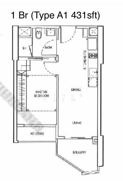 City Gate, 371 Beach Road, 1 Bedroom, 430 sqft, Apartment For Rent, by Esther Chew, 21657273 - PropertyGuru.com.sg
