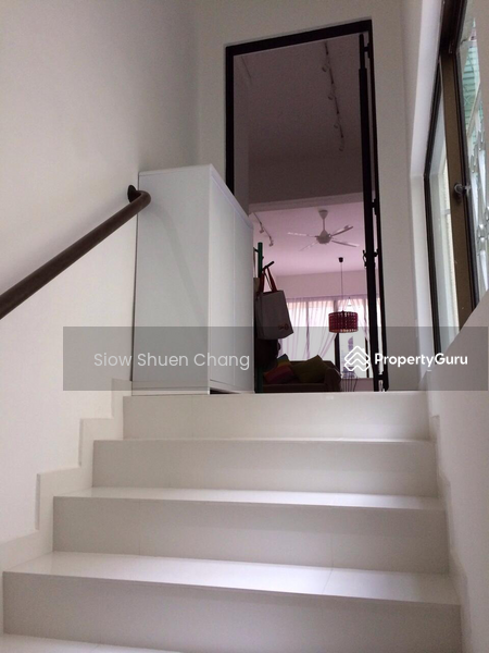 Stairway leading up to unit