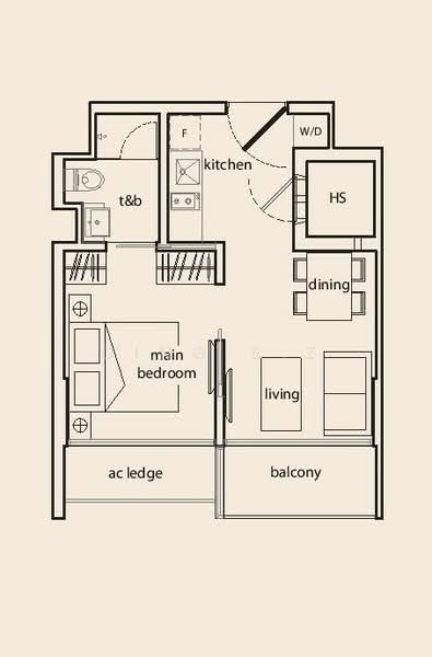 Cradels, 10 Lorong Limau, 1 Bedroom, 441 sqft, Condominium For Rent, by Ding S.Z, 21699298 - PropertyGuru.com.sg