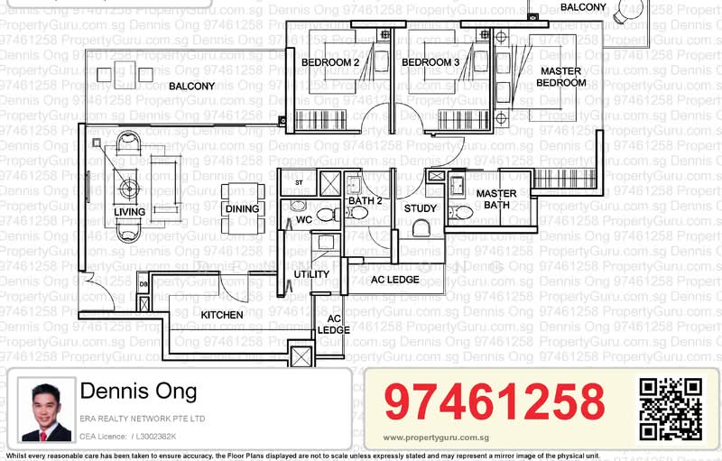 Foresque Residences, 103 Petir Road, 3 Bedrooms, 1,281 sqft, Condominium For Rent, by Dennis Ong, 21704388 - PropertyGuru.com.sg