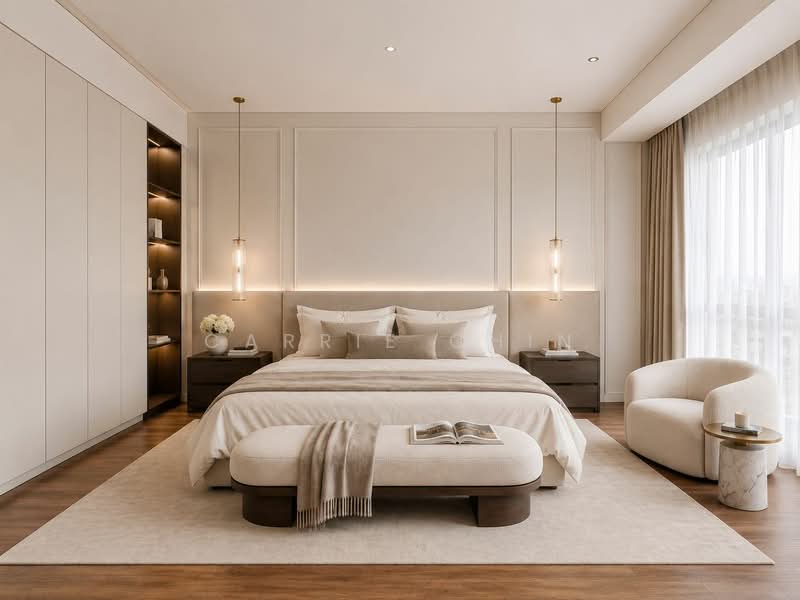 Boulevard 88, 86 Orchard Boulevard, 2 Bedrooms, 1,313 sqft, Condominium For Sale, by Carrie Chin, 21718119 - Master Bedroom - Boulevard 88  - PropertyGuru.com.sg