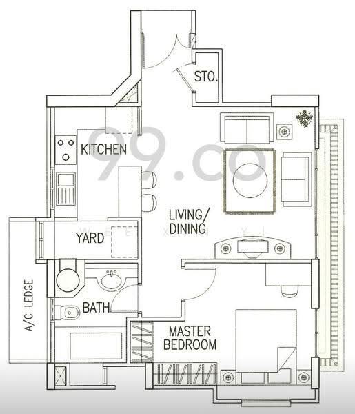 Amaryllis Ville, 20 Newton Road, Newton / Novena, 1 Bedroom, 657 sqft, Condominium For Rent, by Wee Xin Yi, 21720136 - PropertyGuru.com.sg