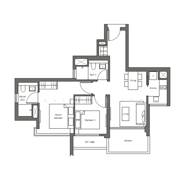 Principal Garden, 93 Prince Charles Crescent, 2 Bedrooms, 786 sqft, Condominium For Rent, by Natashia Tan, 21743926 - PropertyGuru.com.sg