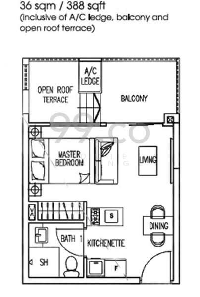 Prestige Heights, 348 Balestier Road, Studio, 388 sqft, Apartment For Rent, by Eddie Cheng, 21751625 - PropertyGuru.com.sg