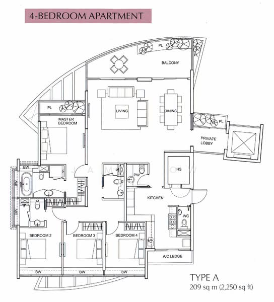 The Solitaire, 5 Balmoral Park, 4 Bedrooms, 2,250 sqft, Condominium For Rent, by James Ow, 21757236 - PropertyGuru.com.sg