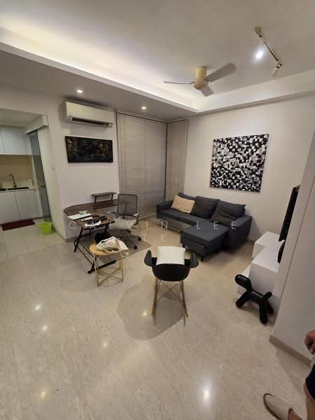 Carissa Park Condo, 2 Flora Drive, Changi Airport / Changi Village, 1 Bedroom, 646 sqft, Condominium For Rent, by Calvin Lee TK, 21757421 - Living Room - PropertyGuru.com.sg