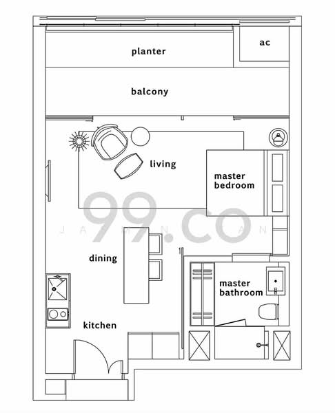 OUE Twin Peaks, 33 Leonie Hill Road, 1 Bedroom, 571 sqft, Condominium For Rent, by Jasmine Tan, 21770383 - PropertyGuru.com.sg
