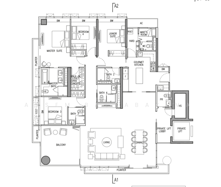 Gramercy Park, 57 Grange Road, 4 Bedrooms, 2,626 sqft, Condominium For Rent, by Assem Baltabayeva, 21782199 - PropertyGuru.com.sg