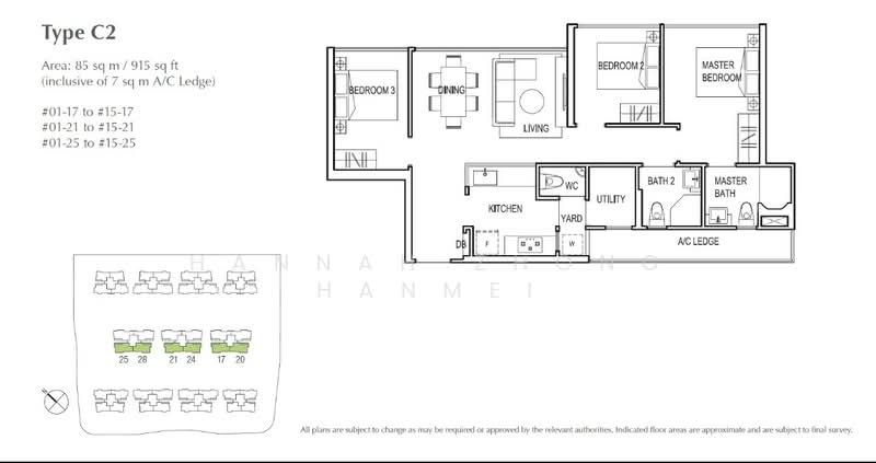Symphony Suites, 7 Yishun Close, 3 Bedrooms, 915 sqft, Condominium For Rent, by Hannah Zhong Hanmei, 21788934 - PropertyGuru.com.sg